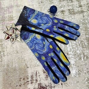 Starry Night Gloves w/Touchscreen